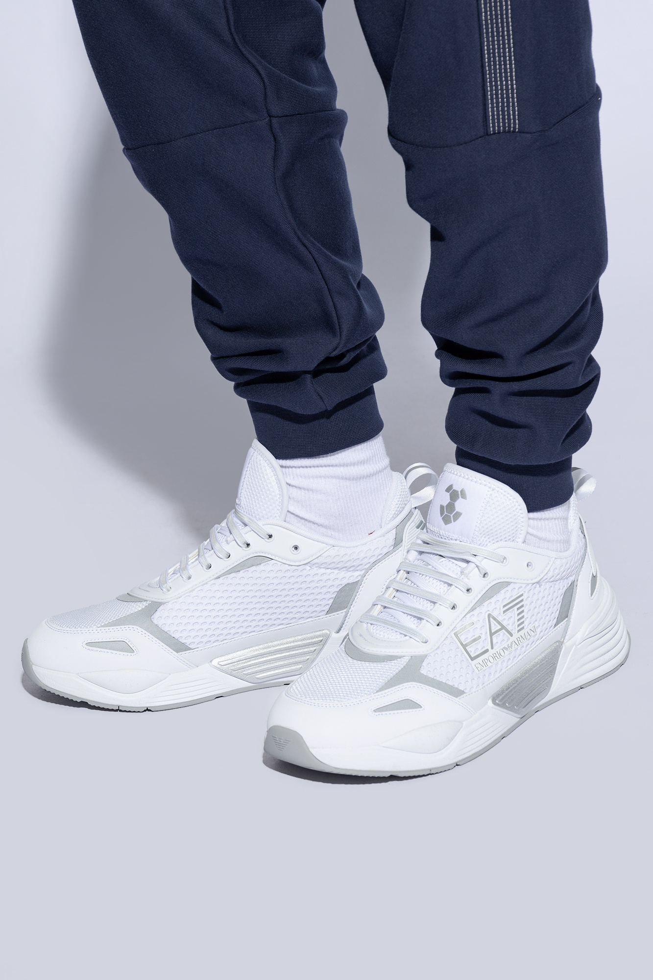 Armani jeans sneakers white best sale